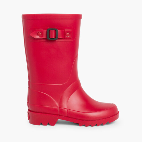Stivali di gomma Bambini fibbia Rosso