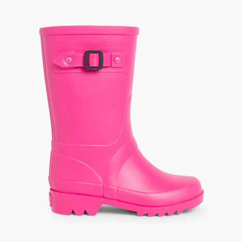 Stivali di gomma Bambini fibbia Rosa