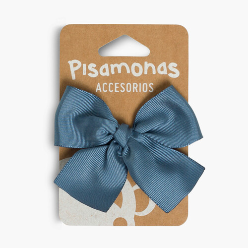 Elastico con fiocco grande	  Azzurro scuro