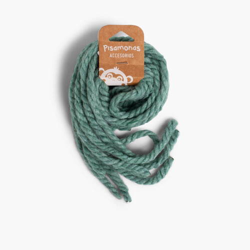 Elastici per capelli da bambina di lana monocolore Verde Marina