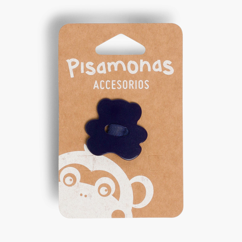 Elastico capelli bambine con orsetto Blu