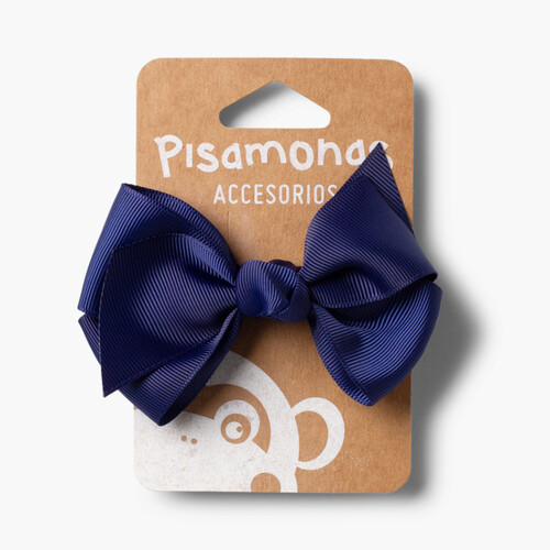 Elastico per capelli bambine fiocco grande Blu