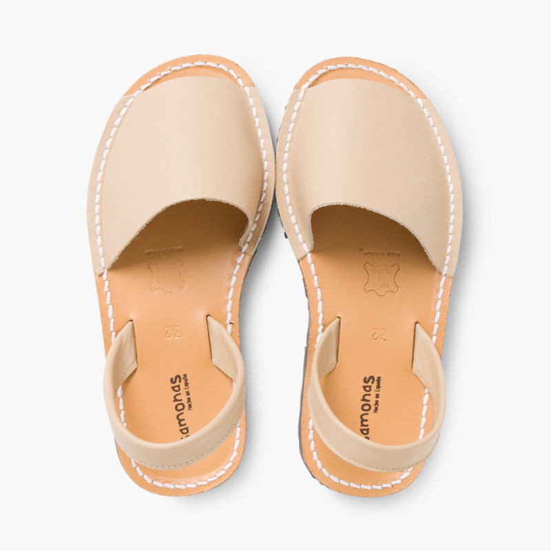 Minorchine Bambini Sandali Avarcas nappa Sabbia