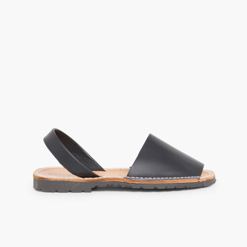 Minorchine Bambini Sandali Avarcas nappa Blu