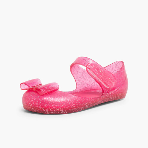 Scarpe con Cinturino Gomma chiusura a strappo Mia Fiocco Fucsia Brillante