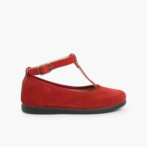 Scarpe bambina con chiusura a cinturino  Terracotta