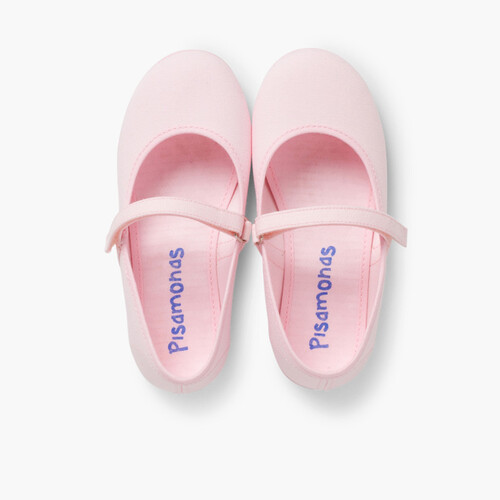Scarpe Bambina Tela chiusura a strappo fino Rosa