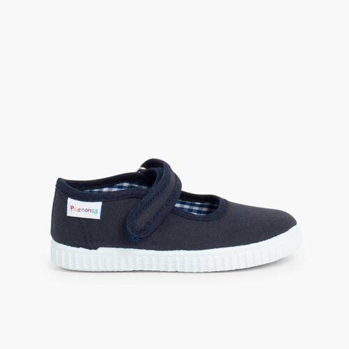 Scarpe Bambina chiusura a strappo Suola Tipo Sneakers Blu