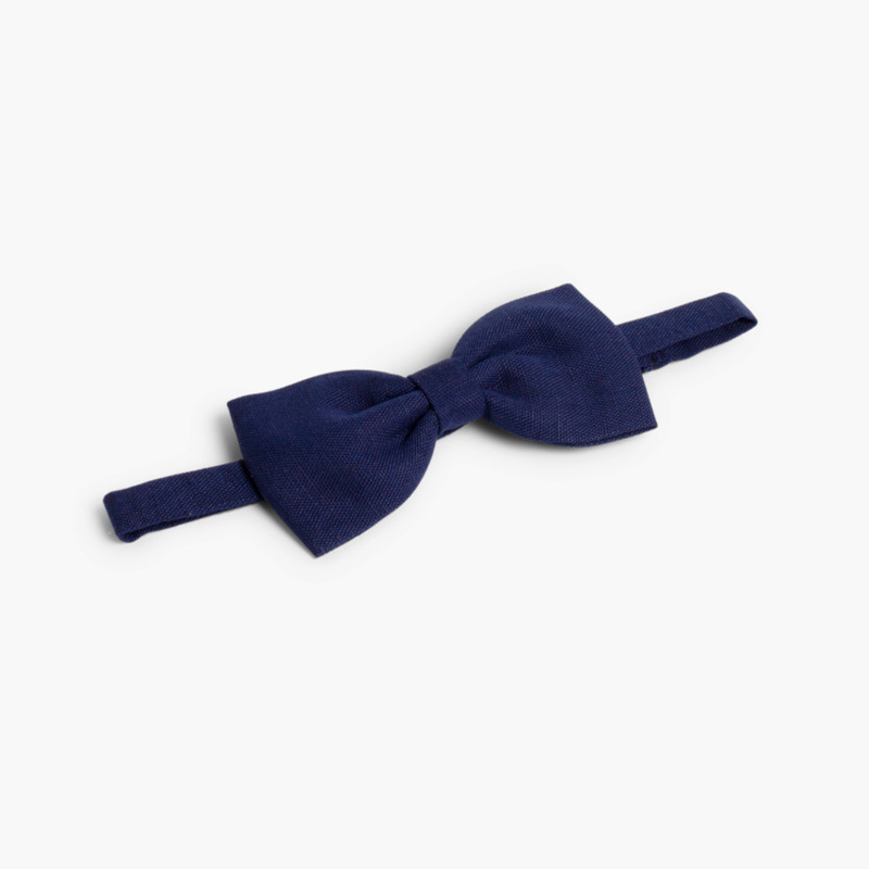 Papillon di lino Bambino Blu