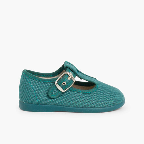 Scarpe occhio di bue con fibbia Verde