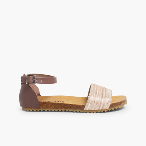 Sandali Bio Effetto Serpente Taupe