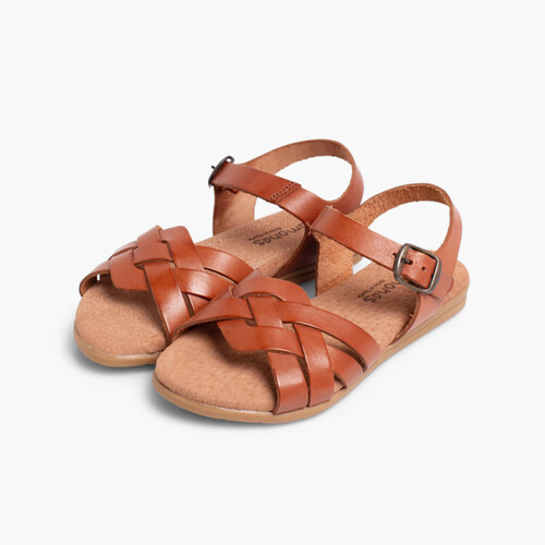 Sandali Soletta con Gel Cuoio