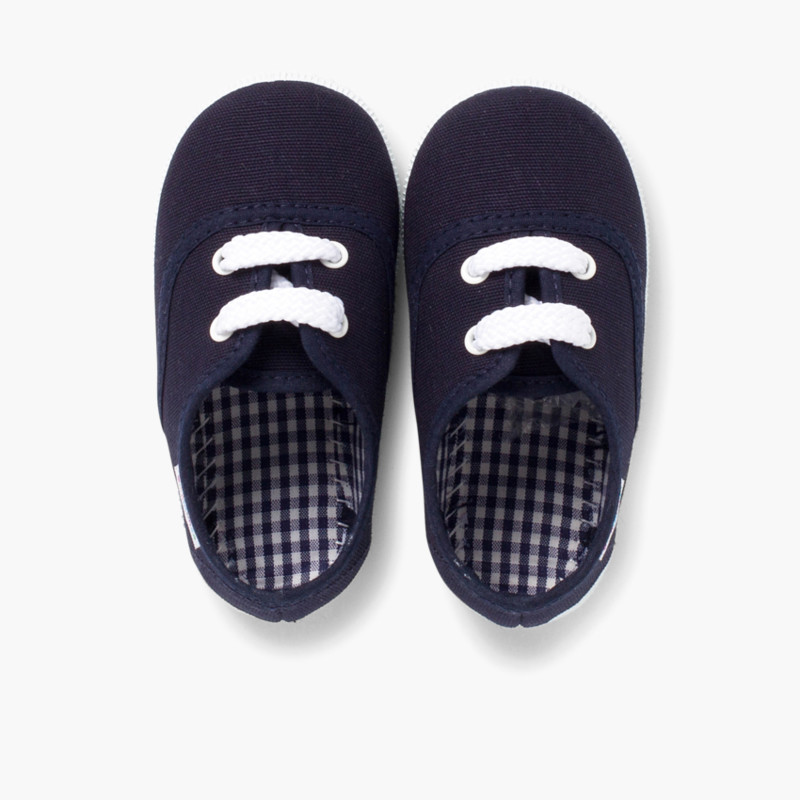Scarpe Bambini tipo Sneakers con lacci Blu