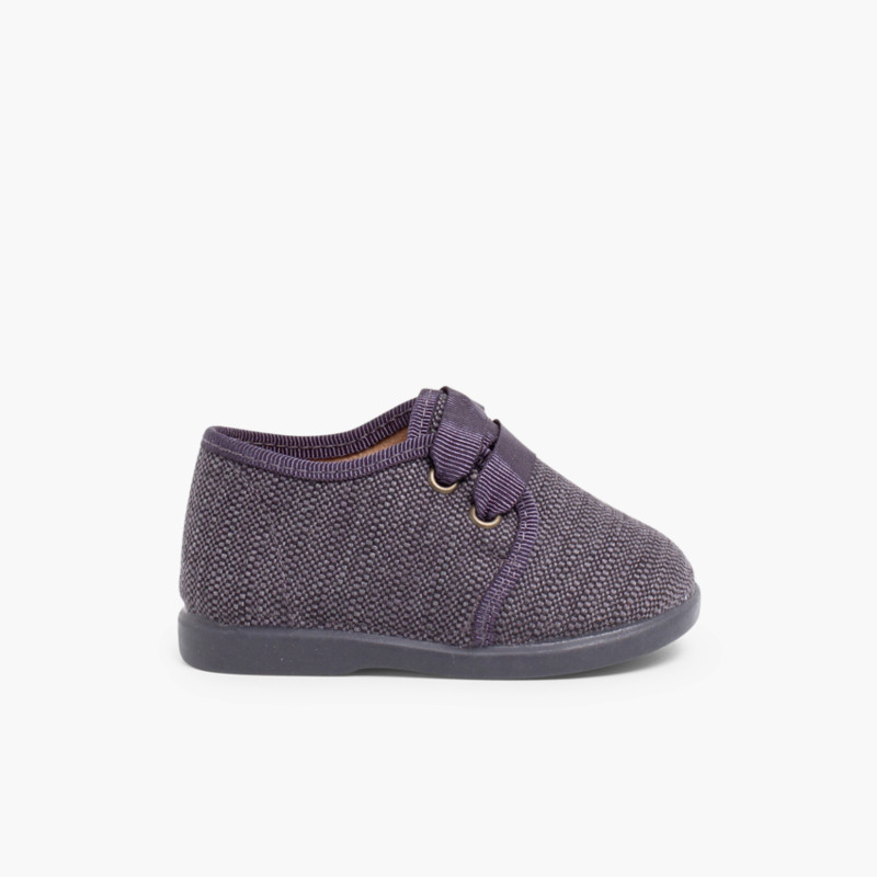 Scarpe di Tessuto Tipo Blucher Bambino Grigio