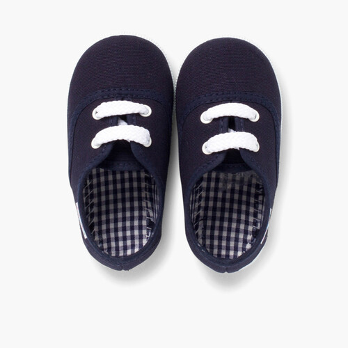 Scarpe Bambini tipo Sneakers con lacci Blu