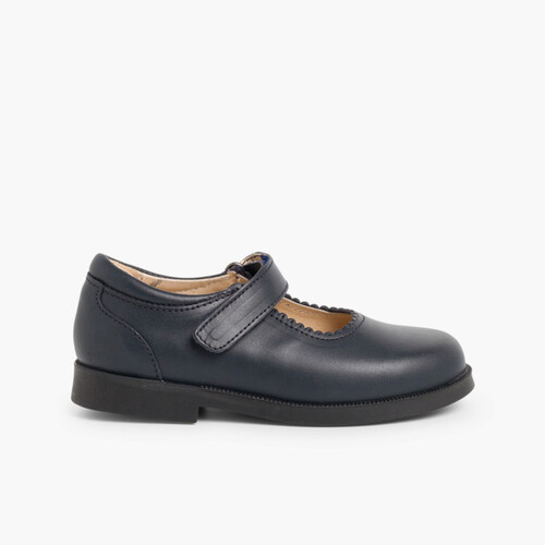 Scarpe Back to School Bambina chiusura a strappo Blu