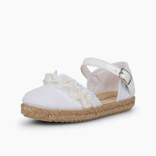 Espadrillas con pizzo  Bianco