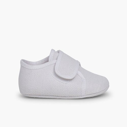 Scarpine Blucher Neonato chiusura a strappo  Bianco