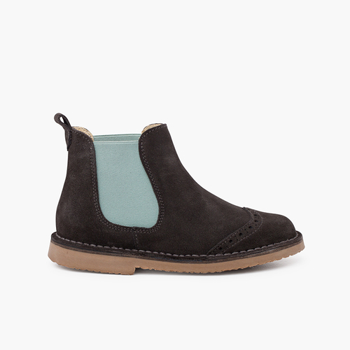 Stivaletto Chelsea elasticizzato con taglio laterale Grigio