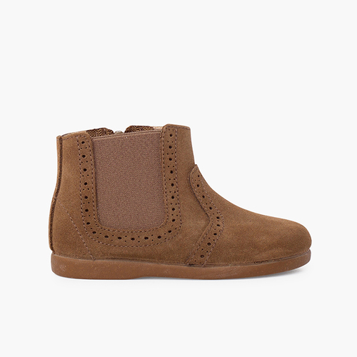 Stivaletti bambina con zip tritata ed elastico Toffee