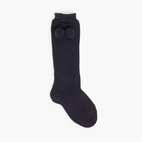 Calzini alti Perl Condor con nappe Blu