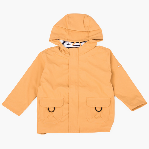  Impermeabile bambino con tasche chiusura zip Giallo