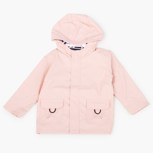 Impermeabile bambino con tasche chiusura zip Rosa Pastello