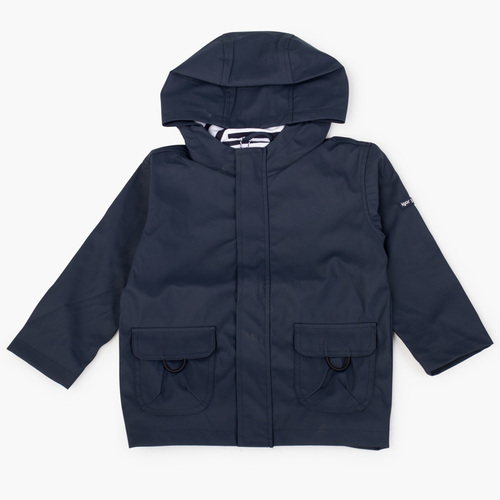  Impermeabile bambino con tasche chiusura zip Blu