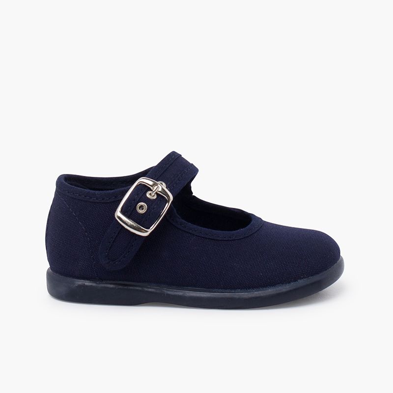 Scarpe Ballerine cinturino Bambina Tela Fibbia