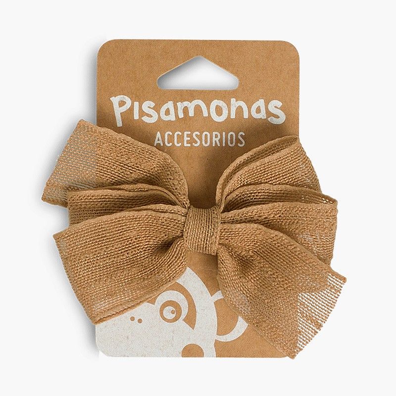 Fermaglio per Capelli Fiocco Rafia