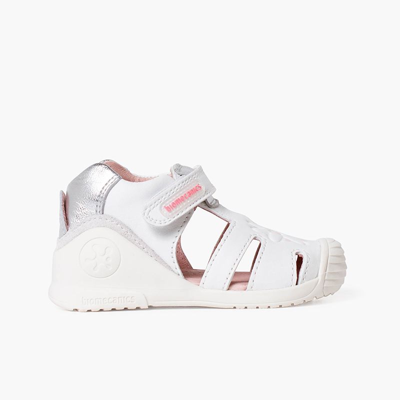 Sandali Biogateo Fiore bambina Chiusura a strappo