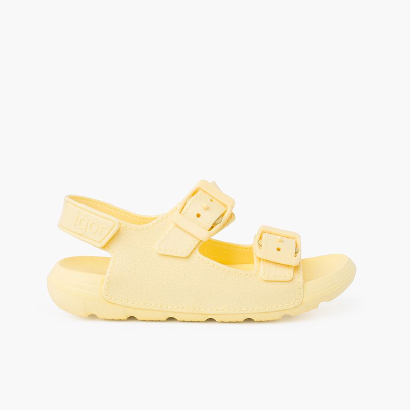 Sandali Doppia Fibbia Suola Eva Colori Striscia a strappo