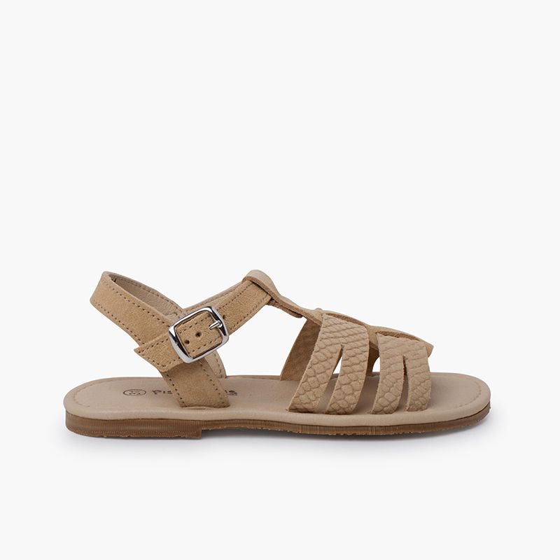 Sandali gladiatore pelle incisa