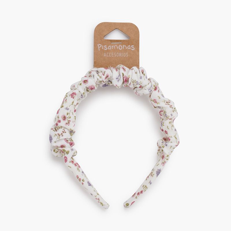 Cerchietto tessuto increspato Liberty