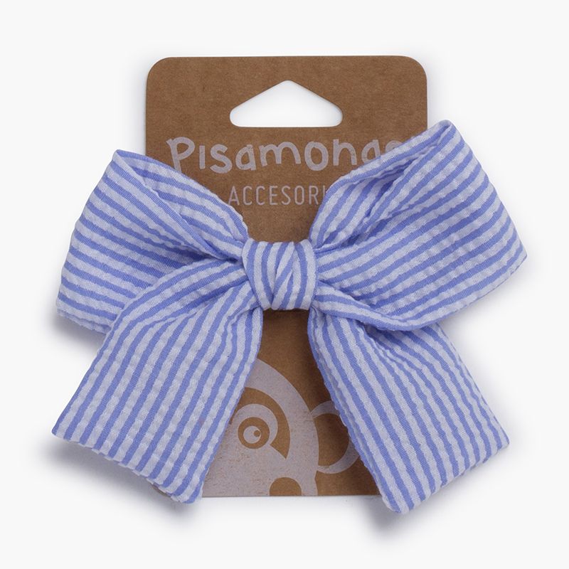 Fiocco righe marinare clip becco di anatra