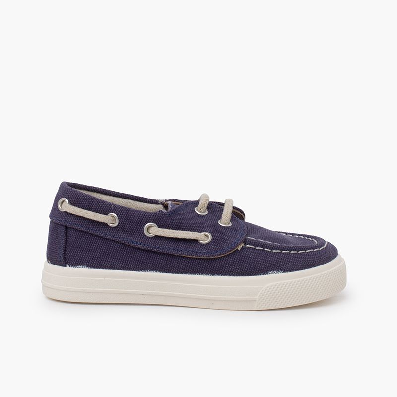Scarpe da barca estivi tela organica
