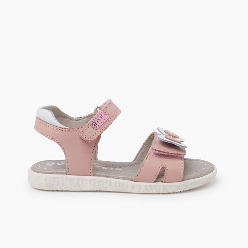 Sandali Garvalin chiusura a strappo fiocco cuore