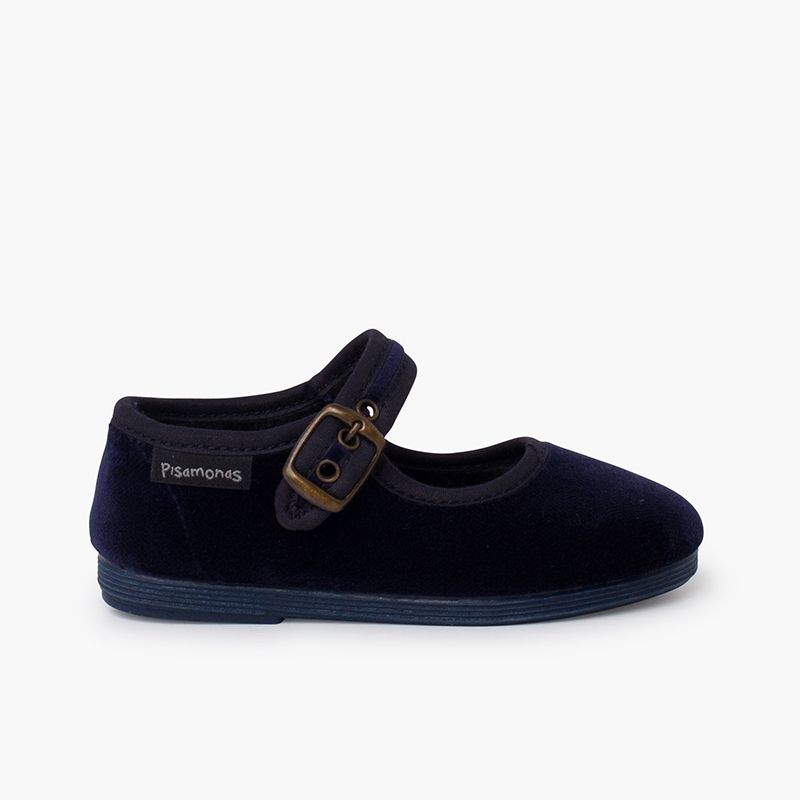 Ballerine con cinturino velluto fibbia dorata antica