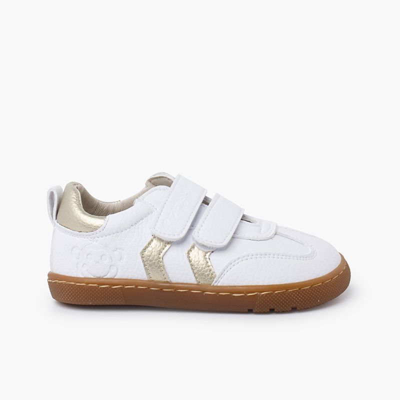 Sneakers barefoot fasce laterali metallizzate