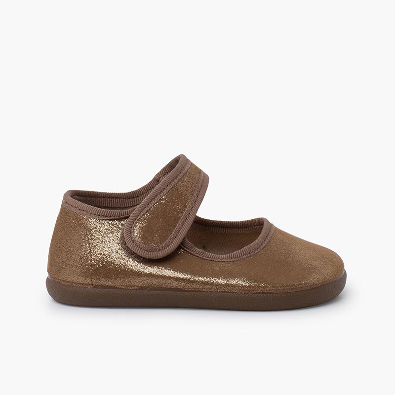 Ballerine con cinturino barefoot lucido chiusura a strappo