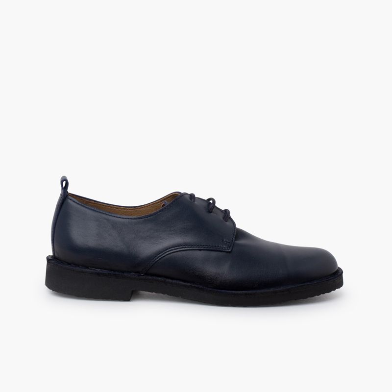 Scarpe bambino blucher pelle lacci
