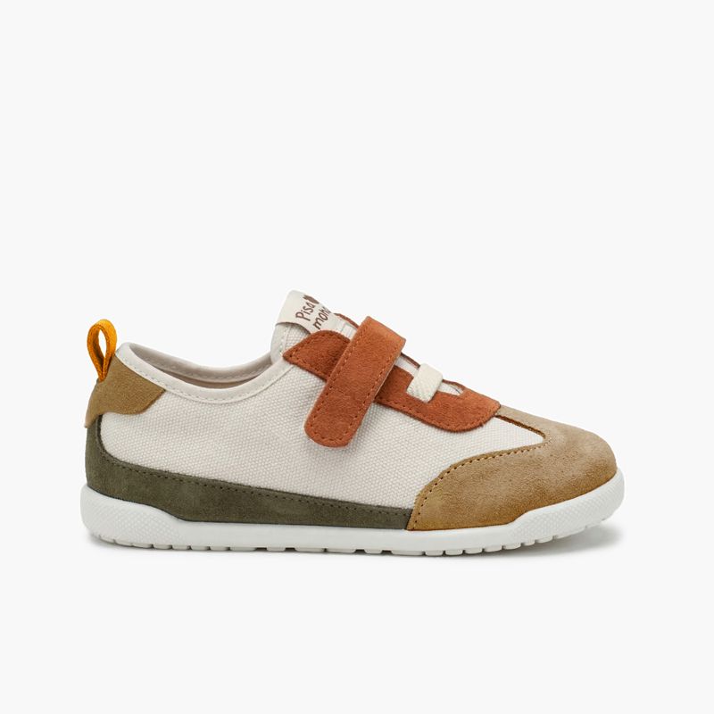 Sneakers barefoot lacci elastici e cinturino a strappo