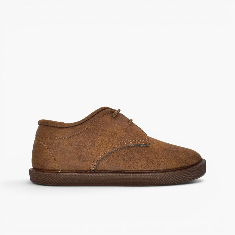 Blucher barefoot effetto pelle lacci fini collarino
