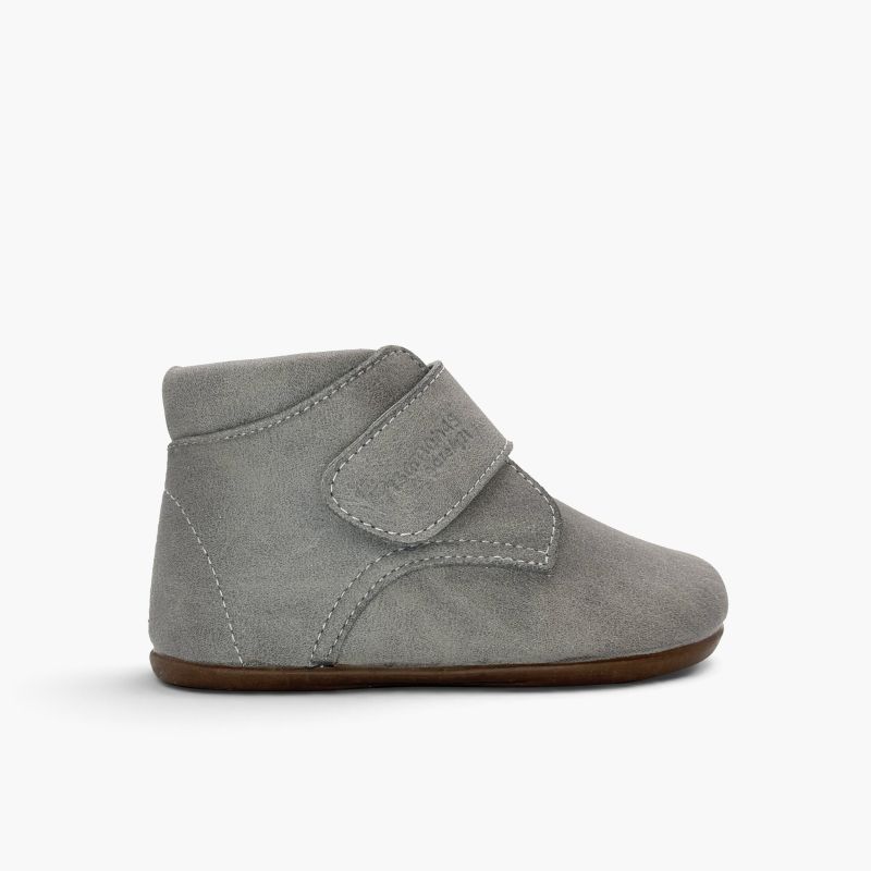 Stivaletti polacchine barefoot bambini effetto pelle