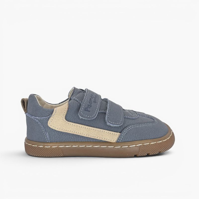 Sneakers barefoot effetto nabuk decorazione laterale