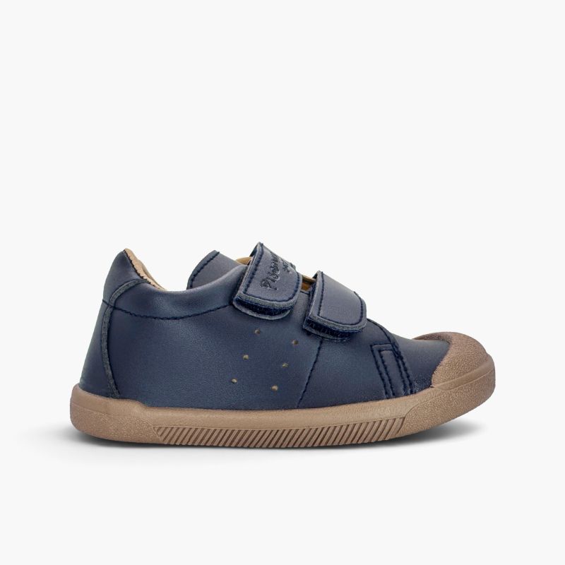 Sneakers barefoot effetto pelle suola contrasto