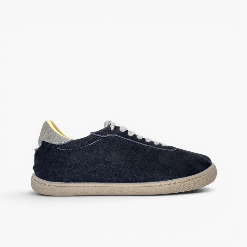 Sneakers barefoot camoscio lacci contrasto