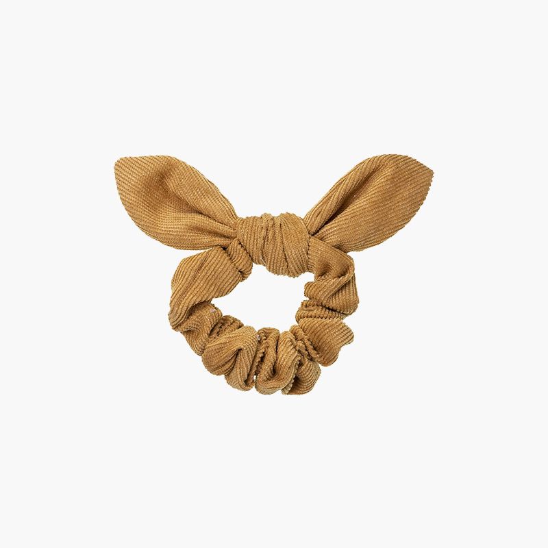 Elastico scrunchie in micropana glitterato con fiocco