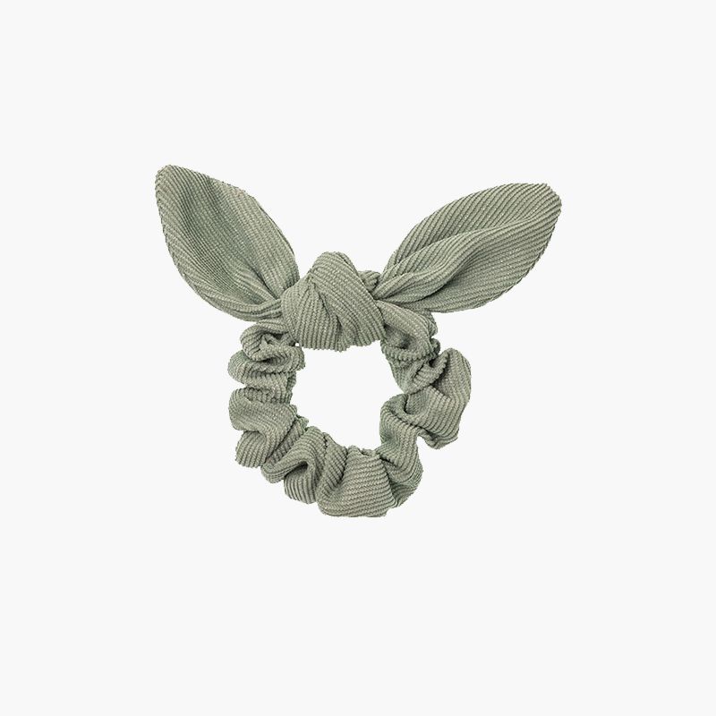 Elastico scrunchie in micropana glitterato con fiocco