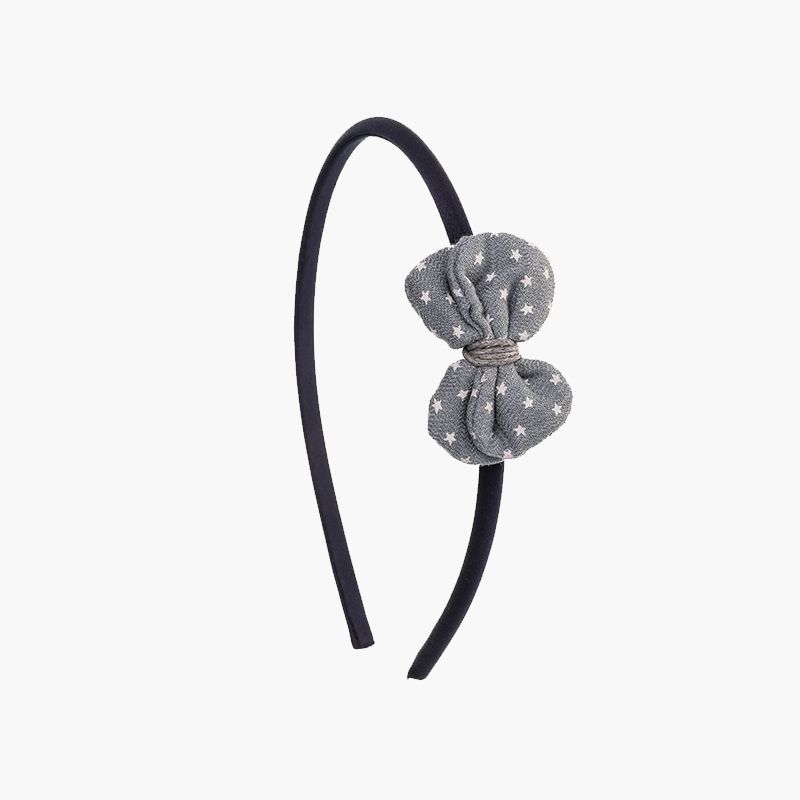 Cerchietto con fiocco sottile con stelle